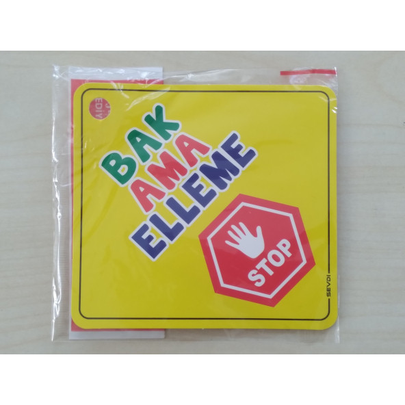 CAM İÇİ SARI DEKOR PLAKA KARE BAK AMA ELLEME (11x11cm) YAPIŞTIRMALI (Dekor Levha) SARI PLAKA ürün görseli