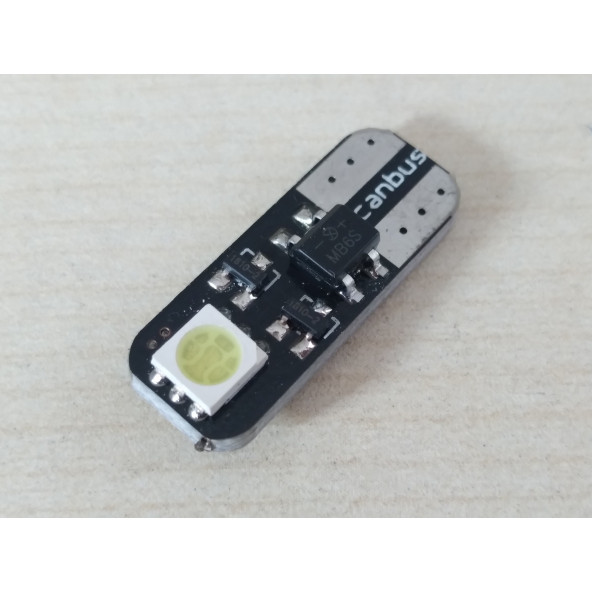 T10 DİPSİZ LED AMPUL (CANBUS) BEYAZ 12V (2ADET FİYATI) T10 PARK, SİNYAL, PLAKA AMPULU - 3