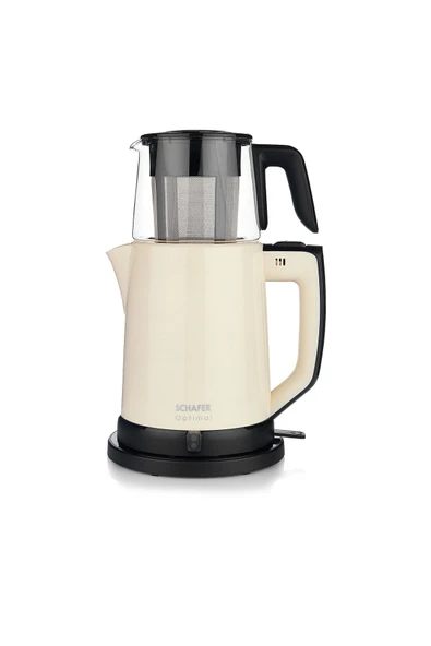 Optimal Elektrikli Çay Makinesi-krem - 3