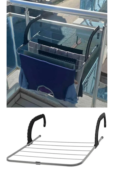Petek Üstü Çamaşır Kurutmalık - Balkon Kurutmalık Askısı Askılık - 3