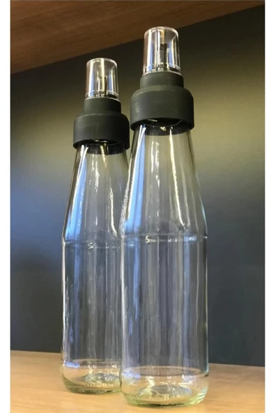 2 Adet Damlatmaz Cam Yağlık Sirke Şişeşi 720 ml - Sızdırma Akıllı Yağdanlık - Resim 4