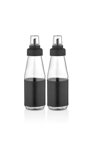 2 Adet Deri Kılıflı Damlatmaz Yağlık Sirkelik Seti Sızdırmaz Kapak 750 ml - 1