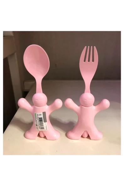Çocuk Figürlü Mama Kaşığı Ve Çatalı - 3