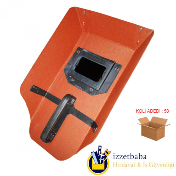 Fiber Karton Kaynak Maskesi 50 Adet - Camsız Model