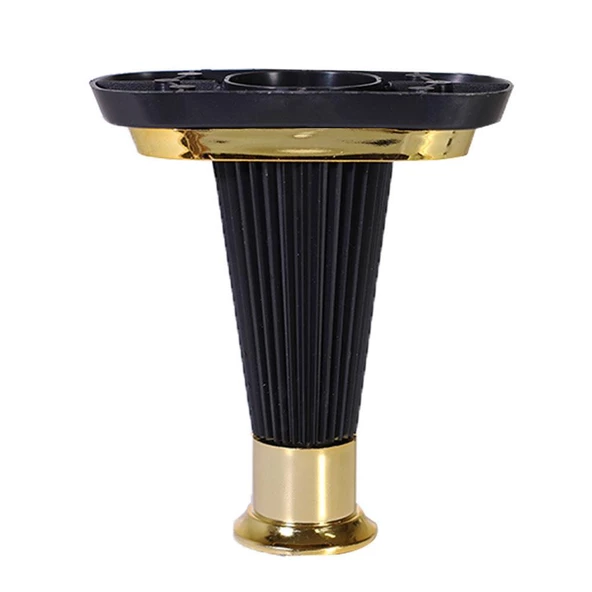 Mobilya Kanepe Puf Sehpa Ayağı Siyah Gold Baza Ayak 15 Cm (4 ADET) - 2