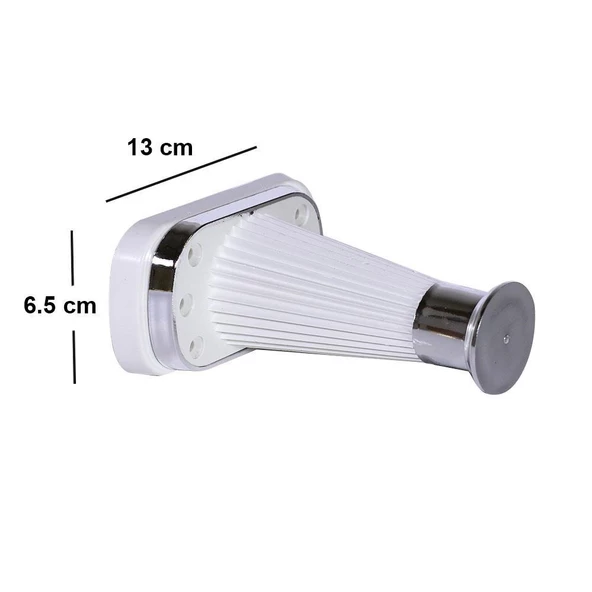 Mobilya Kanepe Puf Sehpa Ayağı Beyaz Krom Baza Ayak 15 Cm (4 ADET) - 5