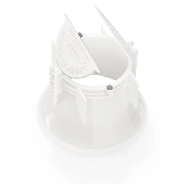 Omnisoft FLR F064 Çift Kapaklı Sessiz Wc Kapağı Beyaz - 2
