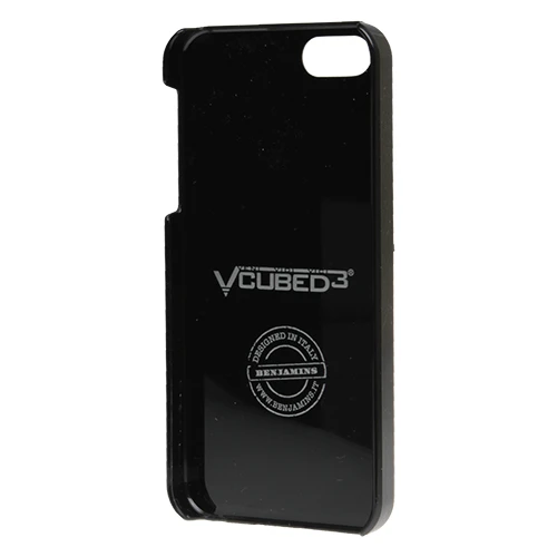 Apple iPhone SE/5S/5 Kılıf Benjamins Marka Küçük Kareli Gümüş Zımbalı - Model 10 - Resim 2