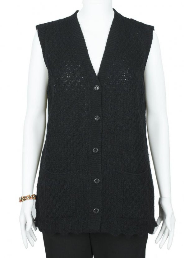 Altı Fırfırlı Spor Model Triko yelek - 3