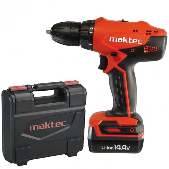 Maktec MT070E Çantalı Darbesiz Akülü Şarjlı Matkap 14,4V 1,5 Ah