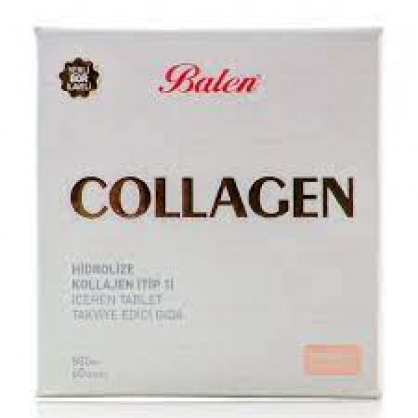 Balen Collagen Hidrolize Kollajen Tip1 Kolajen 800Mg x 60 Tablet