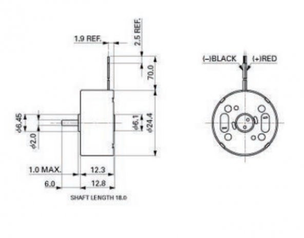 RF-300 3-6V DC Motor - Hobi ve Oyuncak Motoru - 4