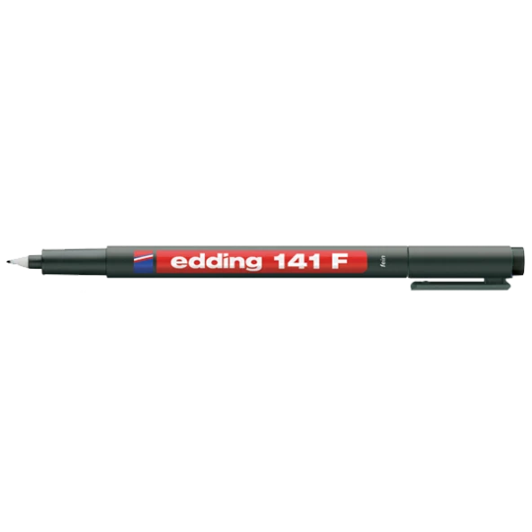 Edding Asetat Kalemi Permanent F Seri 0.6 MM Siyah (10 lu paket)141F
