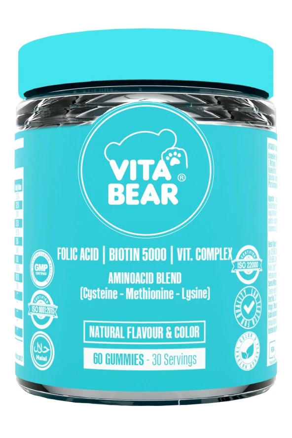 Vitabear Strong Hair Gummy Vitamin 60 Adet ürün görseli
