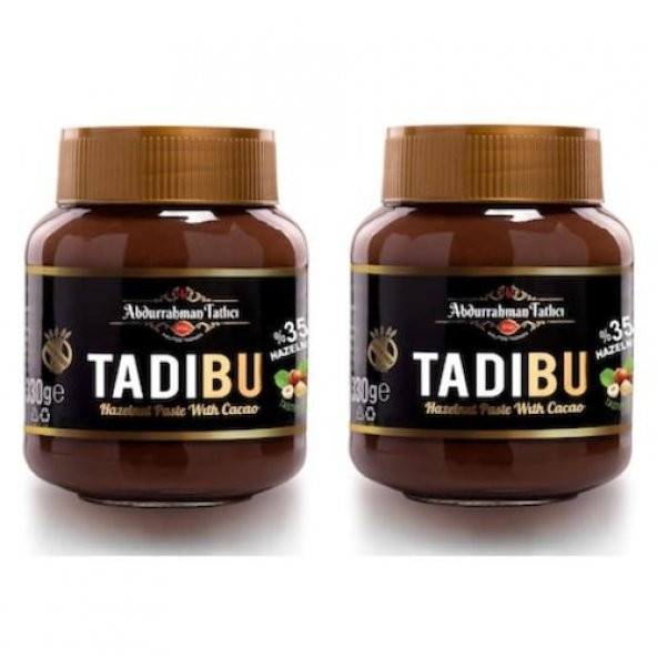 Abdurrahman Tatlıcı Tadıbu Kakaolu Fındık Ezmesi 2 x 330 G