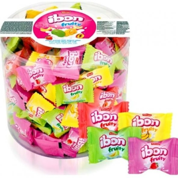 Elvan İbon Fruity Meyve Aromalı Sütlü Dolgulu Şeker 1 KG