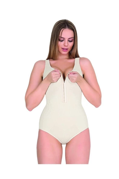 Form Time Bayan Agraflı Geniş Askılı Çıtçıtlı Body Korse 9109 - 2