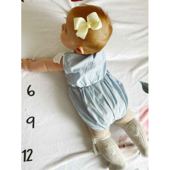 Sahici Anne 3'lü Fiyonk Saçsız Bebek Tokası Seti- Romantik set - 2