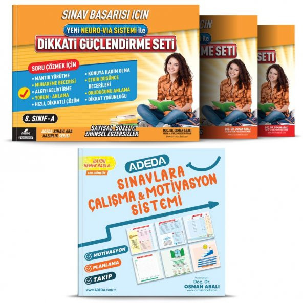 Adeda Dikkati Güçlendirme Seti 14 Yaş ve Motivasyon Defteri ürün görseli 1