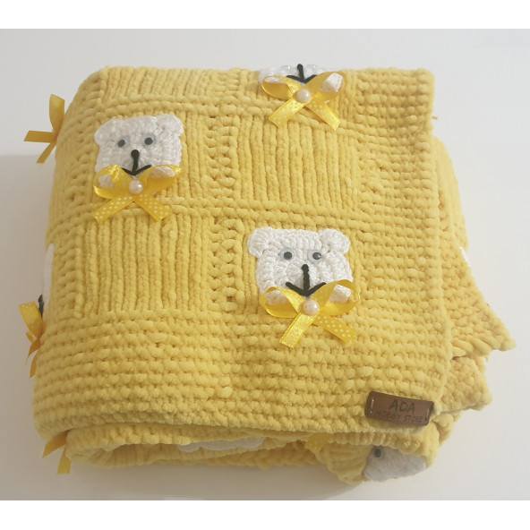 Ayıcıklı Erkek Bebek Battaniyesi