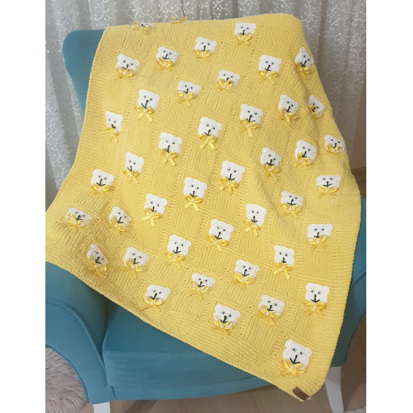Ayıcıklı Erkek Bebek Battaniyesi - 3