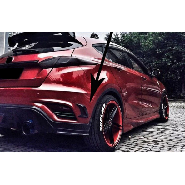 Nissan Çamurluk Yanı Köpekbalığı Solungaçları Air Flow - Resim 9