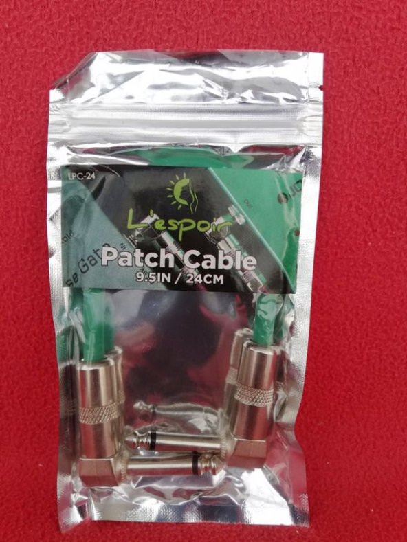 Pedal ara kablosu çift jaklı  "24cm" - 2