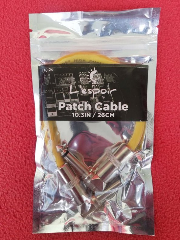 Pedal ara kablosu çift  jaklı "26cm"