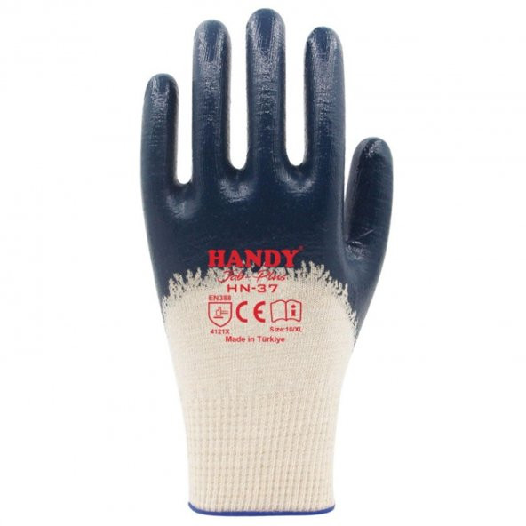 HN-37 Nitril Kaplama Sanayi Usta Eldiveni Koruyucu Eldiven - 4