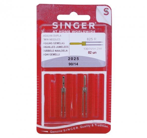 Singer 2025 -14 Nervür Çiftli İğne 3 MM (2 ADET)