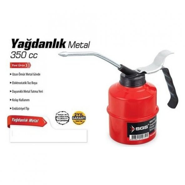 350Ml Metal Gövdeli ve Uçlu-Çok Amaçlı Yağdanlık-350Cc Yağdanlık