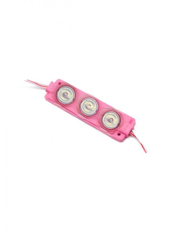 3 Lensli Modül Led-Pembe-1.5w-12v-Cdm