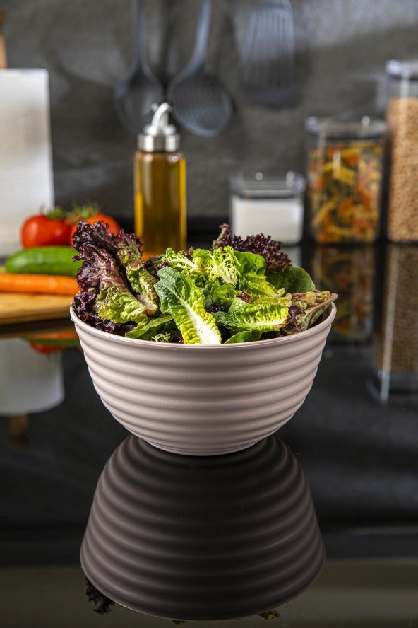 Vera Midi, Plastik Salata ve Meyve Sunum Kasesi 1,8 lt - Ø19