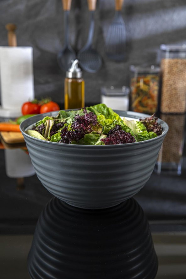 Vera Maxi, Plastik Salata ve Meyve Sunum Kasesi 4,5 lt - Ø25