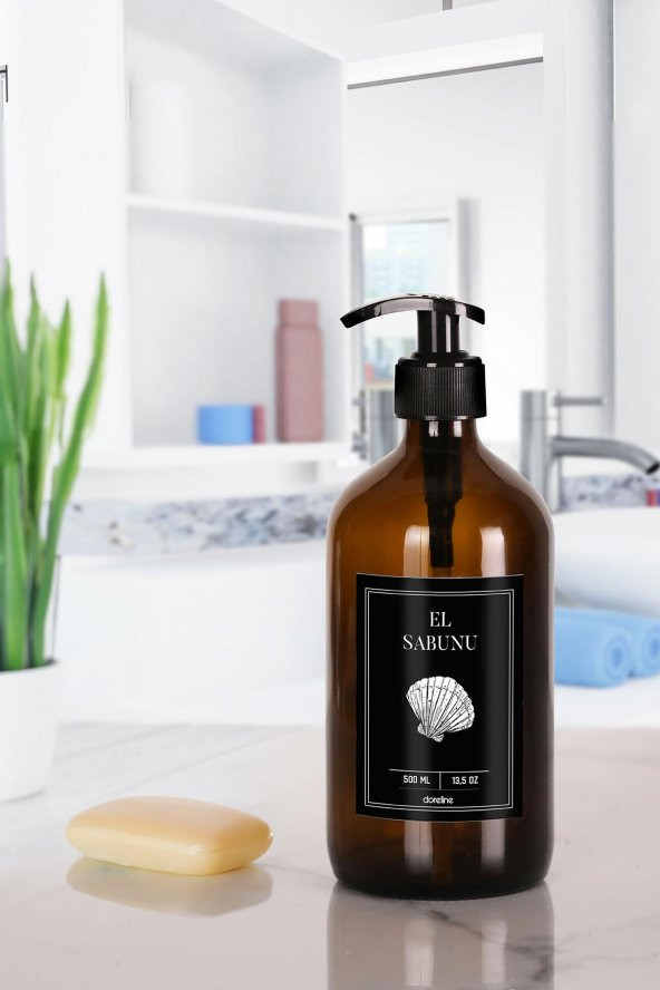 Crystal 450 Ml Kristal Desenli Cam Yuvarlak Sıvı Sabunluk