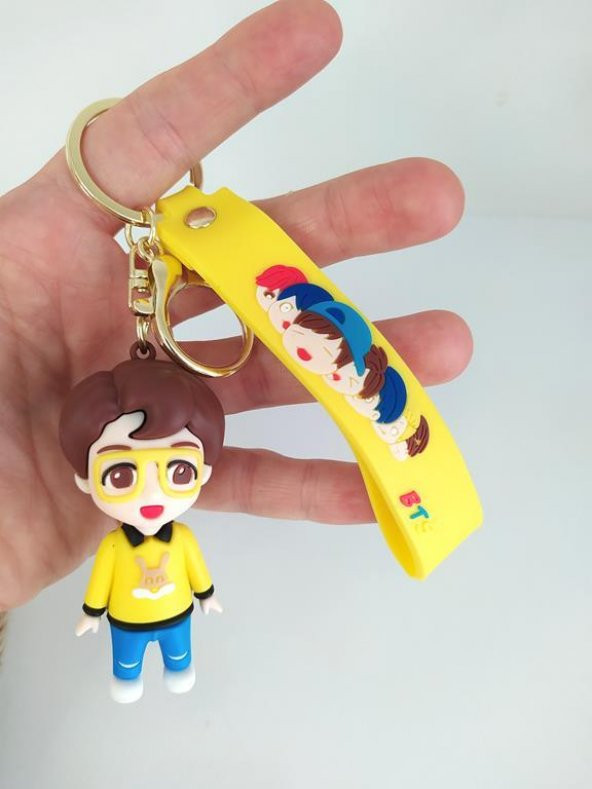 BTS J-Hope Karakter Figür Silikon Anahtarlık Çanta Süsü Oyuncak - 2