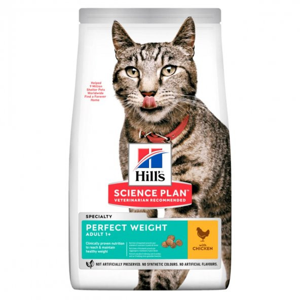 Hills Perfect Weight Tavuk Etli Yetişkin Kedi Maması 2.5 Kg/