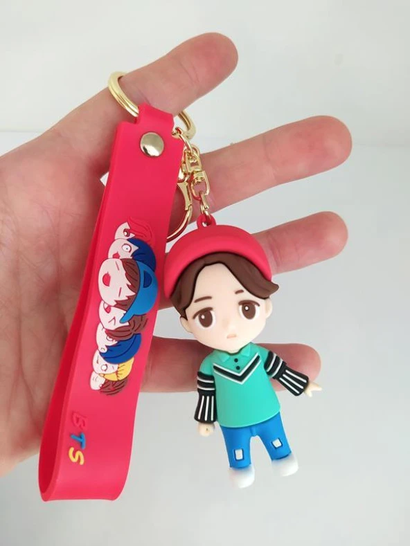 BTS Jimin Karakter Figür Silikon Anahtarlık Çanta Süsü Oyuncak - 3