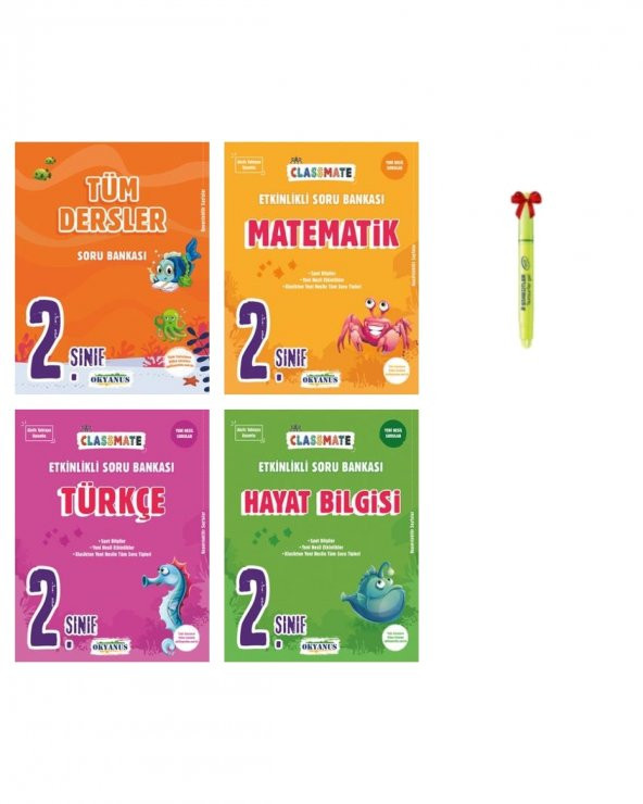 2.Sınıf Tüm Dersler Classmate Matematik Türkçe ve Hayat Bilgisi