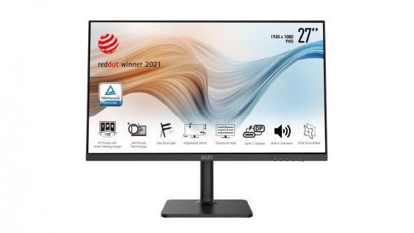 27 MSI MODERN MD271P 1920X1080 (FHD) IPS 75HZ 5MS 16:9 FREESYNC FLAT GAMING MONITOR