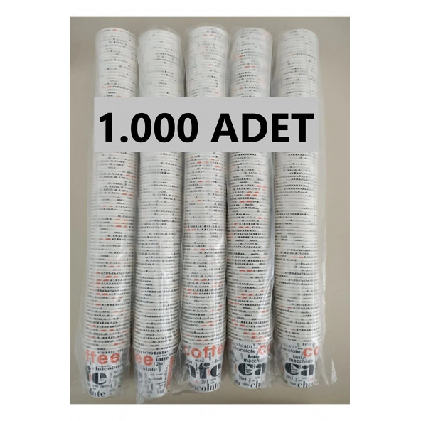 1000 Adet 6.5 Oz Karton Bardak
