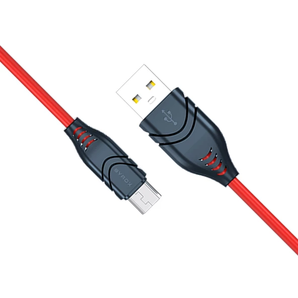 Syrox C98 Micro USB Flex Silikon Data/Şarj Kablosu 2.1A 1.1mt - 7