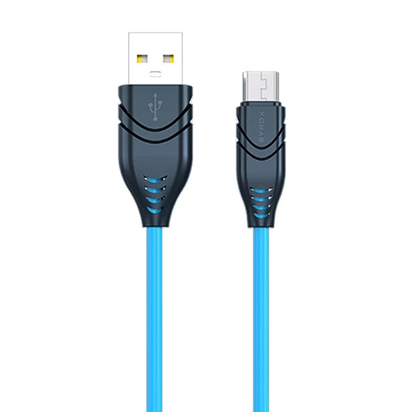 Syrox C98 Micro USB Flex Silikon Data/Şarj Kablosu 2.1A 1.1mt - 4