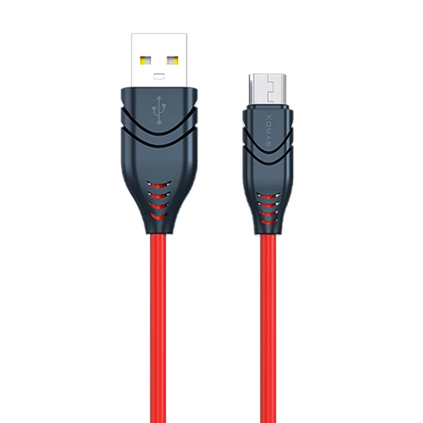 Syrox C98 Micro USB Flex Silikon Data/Şarj Kablosu 2.1A 1.1mt - 3