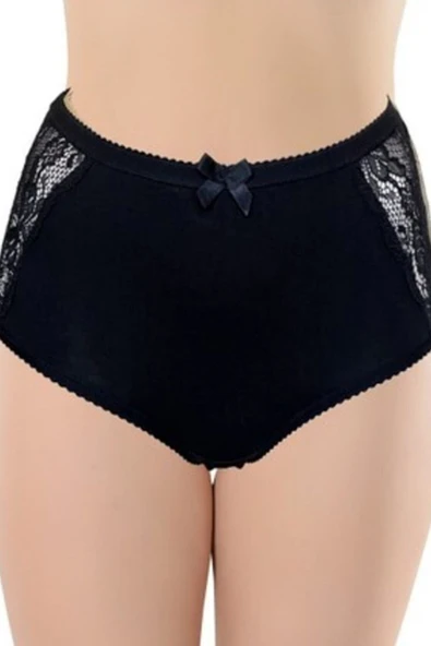 Belinay 4 Lü Paket Modal Yüksek Bel Dantelli Bayan Koton Külot 0121 - 4