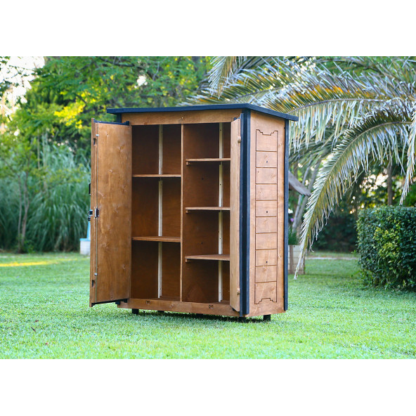 Mandu Ahşap Bahçe Depolama Dolabı 800Lt - 3