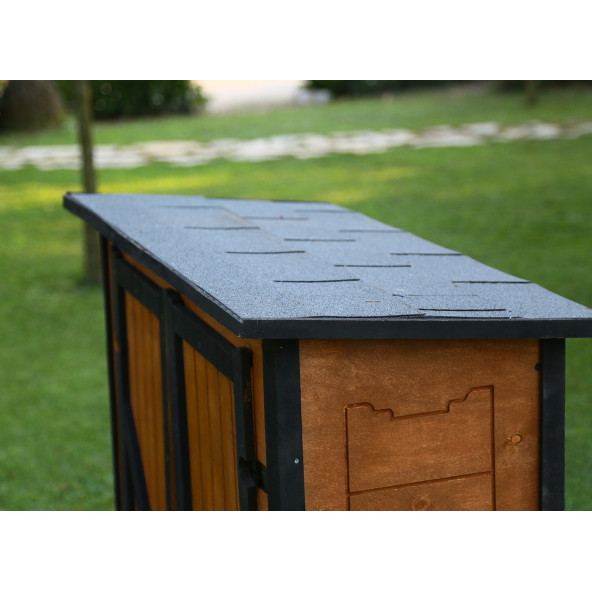 Mandu Ahşap Bahçe Depolama Dolabı 800Lt - 5