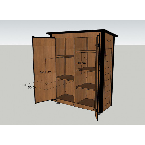 Mandu Ahşap Bahçe Depolama Dolabı 800Lt - 7