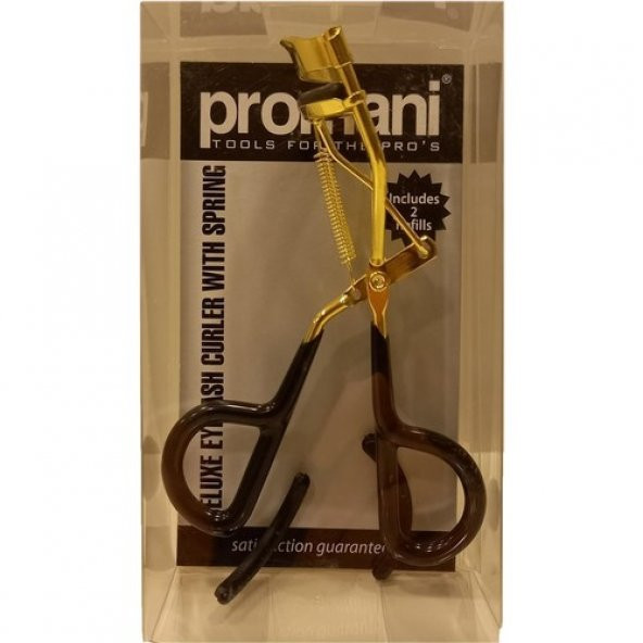 Promani PR-812 Yaylı ve 2 Yedek Lastikli Kirpik Kıvırıcı