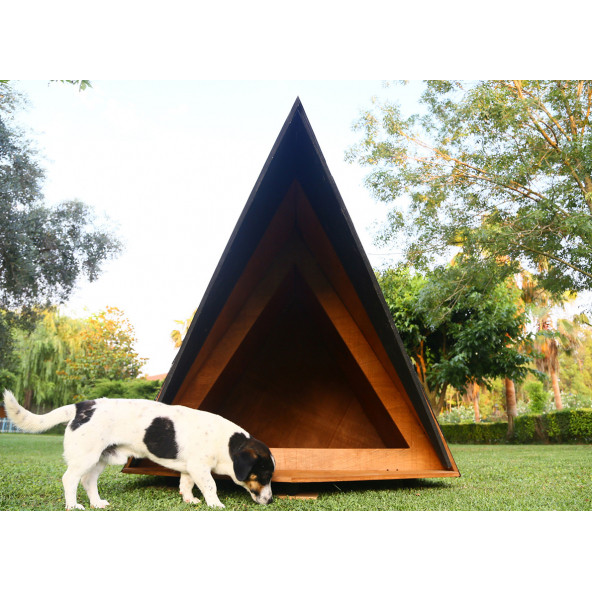 Mandu Ahşap Köpek Kulübesi (A Frame) - 4